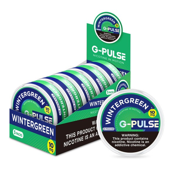 G-Pulse Pouches 5pk 15mg 100cans - Wintergreen