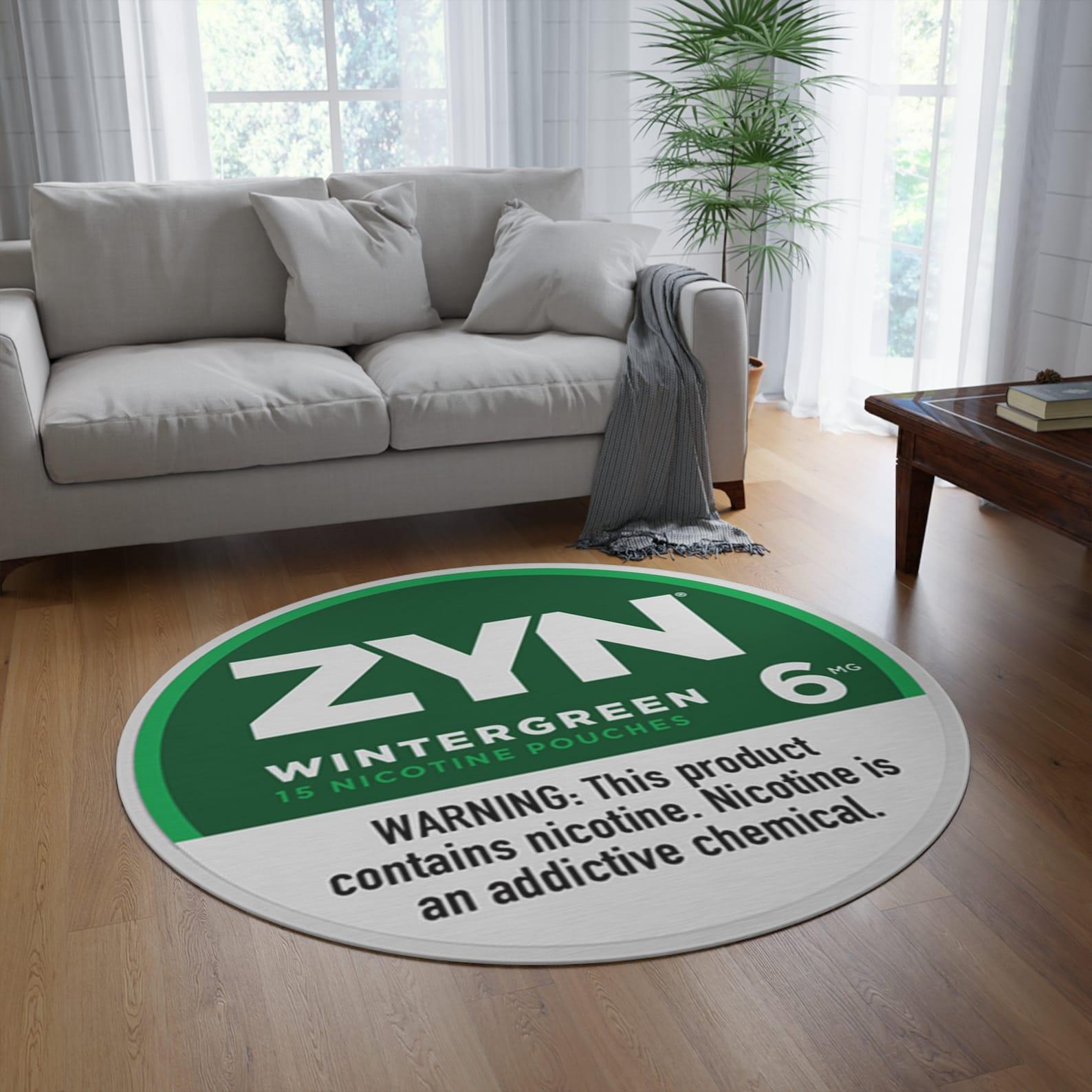 ZYN WINTERGREEN Nicotine Tin Accent Rug