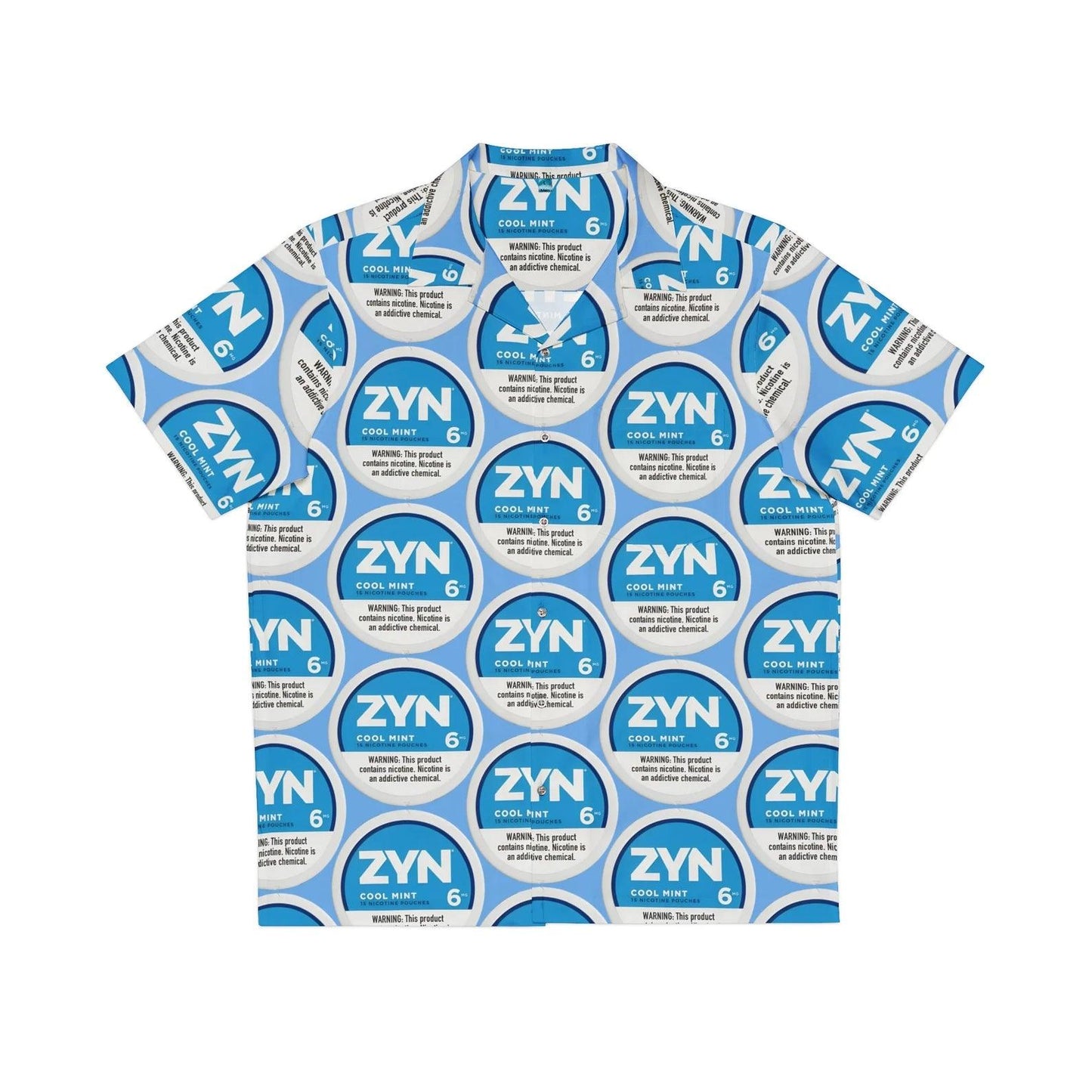 Zyn Cool Mint Hawaiian Shirt | Unofficial Zyn Inspired Tropical Wear