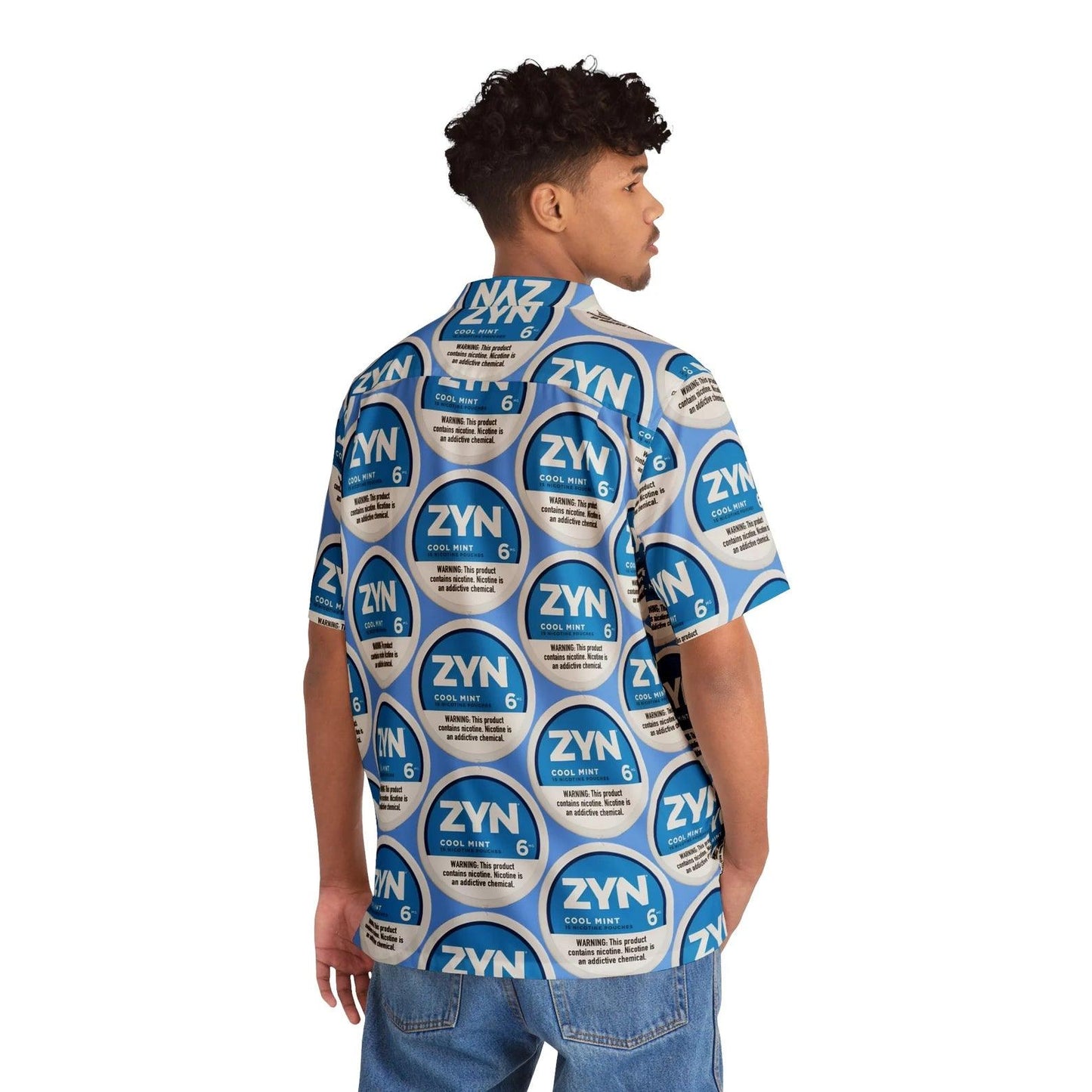 Zyn Cool Mint Hawaiian Shirt | Unofficial Zyn Inspired Tropical Wear