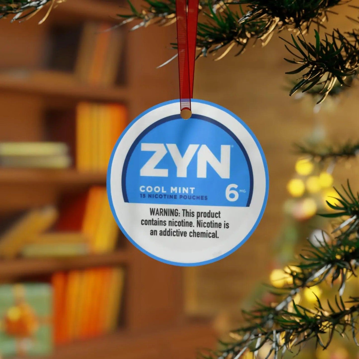 Zyn Christmas Tree Ornament Unique Holiday Decor Gift